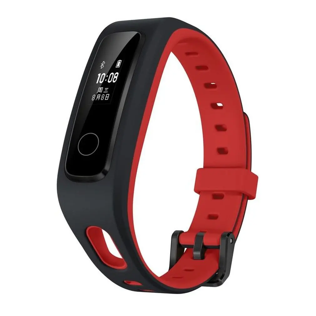 running version Red Huawei Honor Band 4 смарт-браслет 2.5D стекло сенсорный экран Bluetooth монитор сердечного ритма Поддержка Android и IOS - Цвет: running version Red