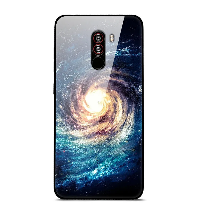 38 Для xiaomi POCOPHONE F1 POCO F1 6 ГБ 64 Гб чехол из закаленного стекла с изображением планеты Космос чехол из стекла для xiaomi Poco F1 Pocophone F1 - Цвет: 38