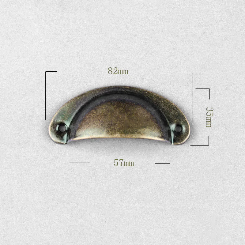 20PCS Retro Metal Kitchen Drawer Cabinet Door Handle Furniture Knobs Hardware Cupboard Shell Pull Handles SKD88 | Обустройство дома