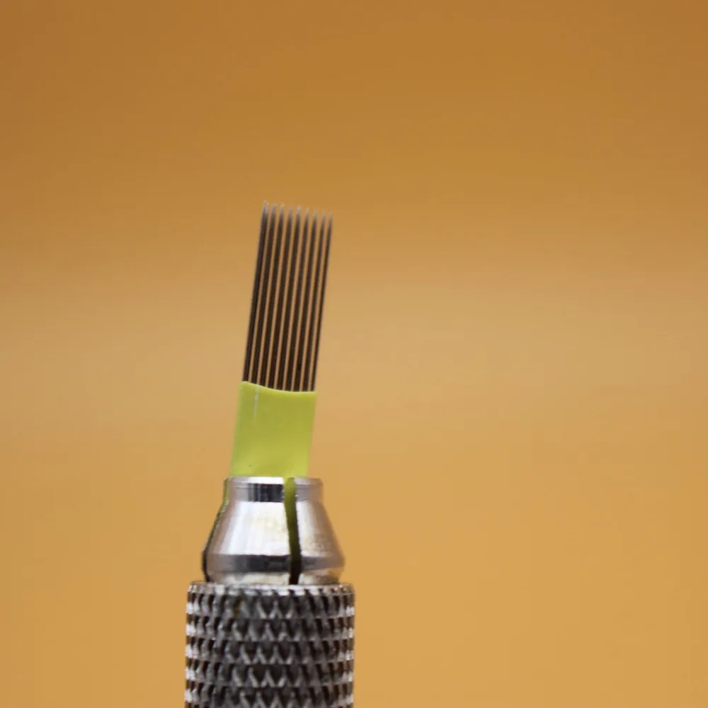 100 шт. 17M1 плоская двойная линия для тату бровей Microbalding затенение перманентного