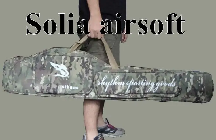 

Tactical carry case 1m long rifle gun scope slip double hunting bag multicam