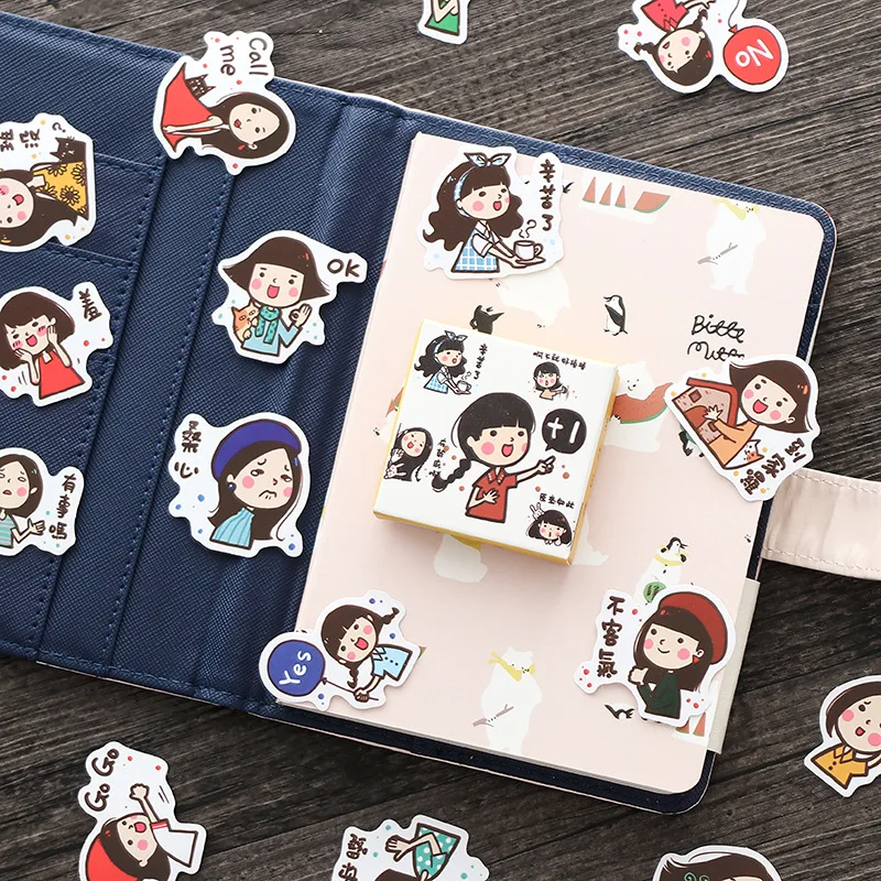 Корейский мультфильм Милая коробка стикер DIY альбом украшения Уплотнительная