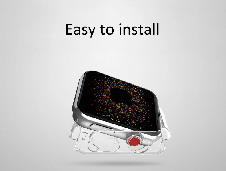 Ультратонкий силиконовый чехол для Apple Watch 4 3 2 часов 42 мм 44 38 40 защитный мягкий
