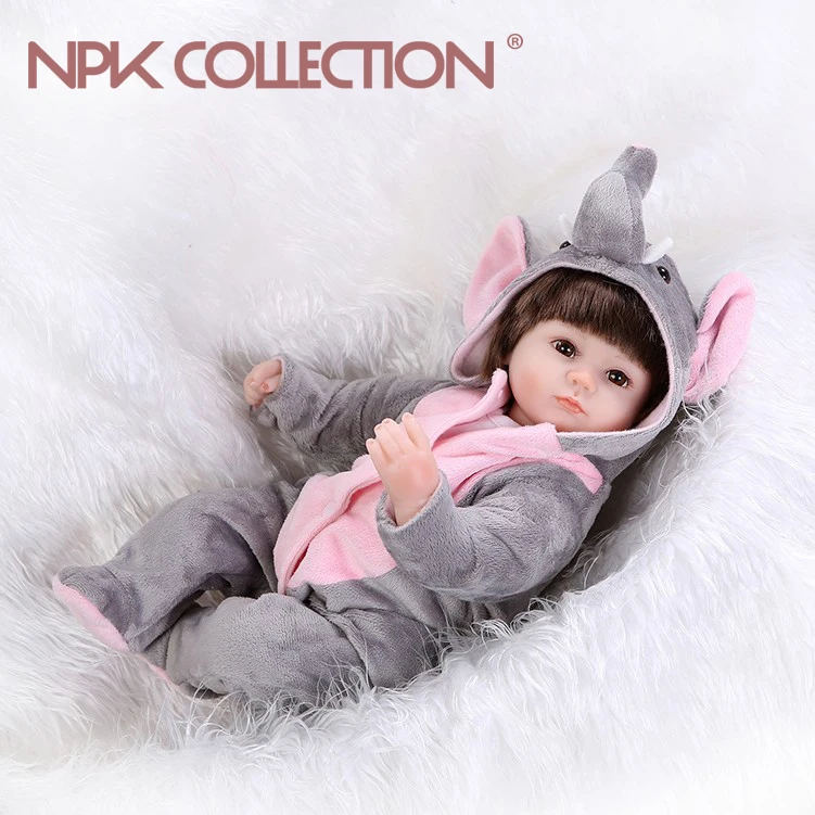 Силиконовая кукла Reborn NPKCOLLECTION 40 см|baby doll blouse|doll fingerdoll makeup |