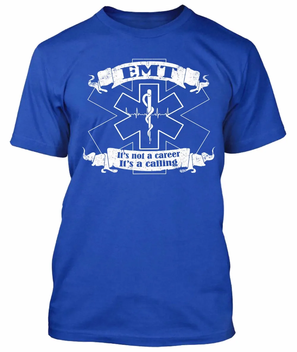 Качественная хлопковая футболка для мужчин рубашка EMT экстренная медицинская