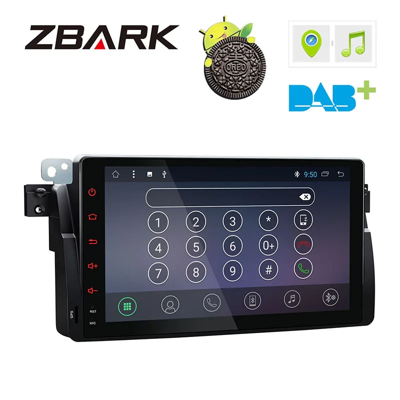 9 &quotAndroid 8 1 автомобильный стерео радиоплеер gps навигация wifi для BMW E46 седан без DVD