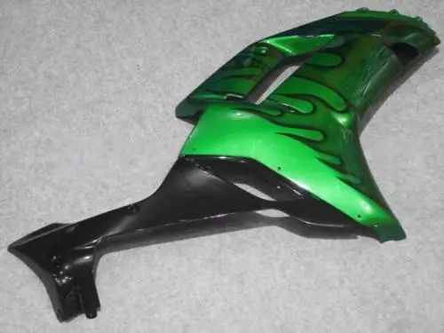 Комплект обтекателей для мотоцикла KAWASAKI Ninja ZX6R 636 07 08 ZX 6R 2007 2008 zx6r ABS черный Пламя
