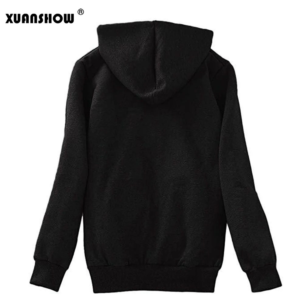 XUANSHOW Куртки для женщин 2019 Зимнее Осенние Флокирование плюша Застежка -молния с