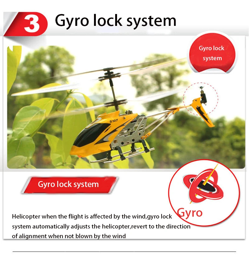 Syma S107G трехканальный пульт дистанционного управления Вертолет анти-столкновения анти-капля оснащен гироскоп сплав самолета