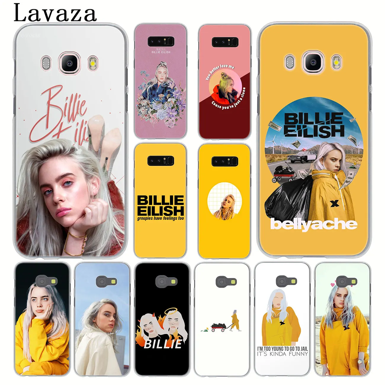 Lavaza Горячая Billie Eilish музыка певица чехол для телефона для samsung Galaxy Note 10 9 8 A9 A8 A7 A6 плюс A5 A3 A2