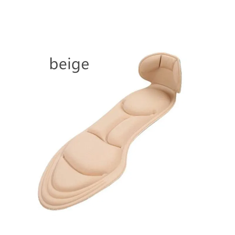 beige 1 пара дышащая губка мягкая стелька-супинатор для дам обувь на высоком каблуке коврик массажные Удобные стельки толстые стельки - Цвет: beige