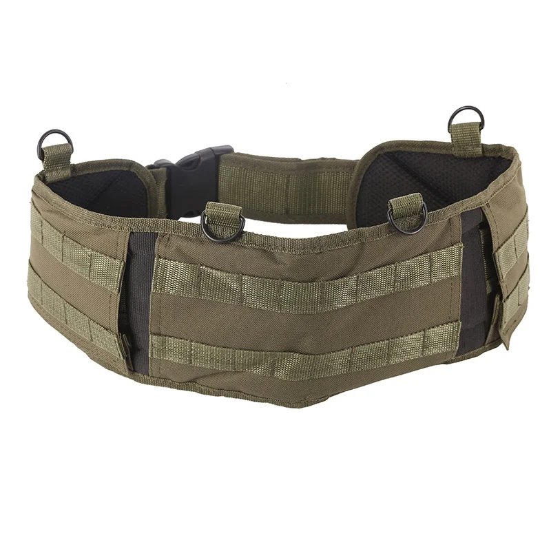 

Men Outdoor Sport Molle Tactical Military Waist Padded Belt 600D Nylon