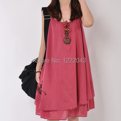 Loose Sling Maternity Dress Comfortable Clothes for Pregnant Women Summer Tank Clothing Pregnancy Vintage Shirt 2019 | Мать и ребенок