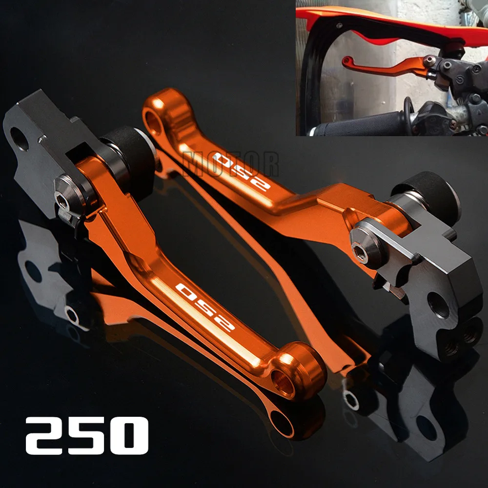

For 250EXC/250EXC-F 05-18 250EXC-R 05 250 EXC/EXC-F/EXC-R/EXCF/EXCR F R CNC Motorcycle Dirt Bike Pivot Brake Clutch Levers