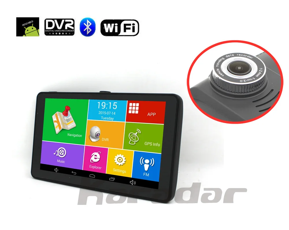 Karadar автомобиля 7 дюймов Android gps навигации MTK8127 Cortex A7 * 4 1 3 ГГц DDR3 512 МБ 8 г флэш без