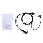 2-контактная гарнитура FBI, акустическая Воздушная трубка, наушники PTT для портативного радио Midland GXT550650 GXT1000 GXT1000VP4 GXT1050VP4