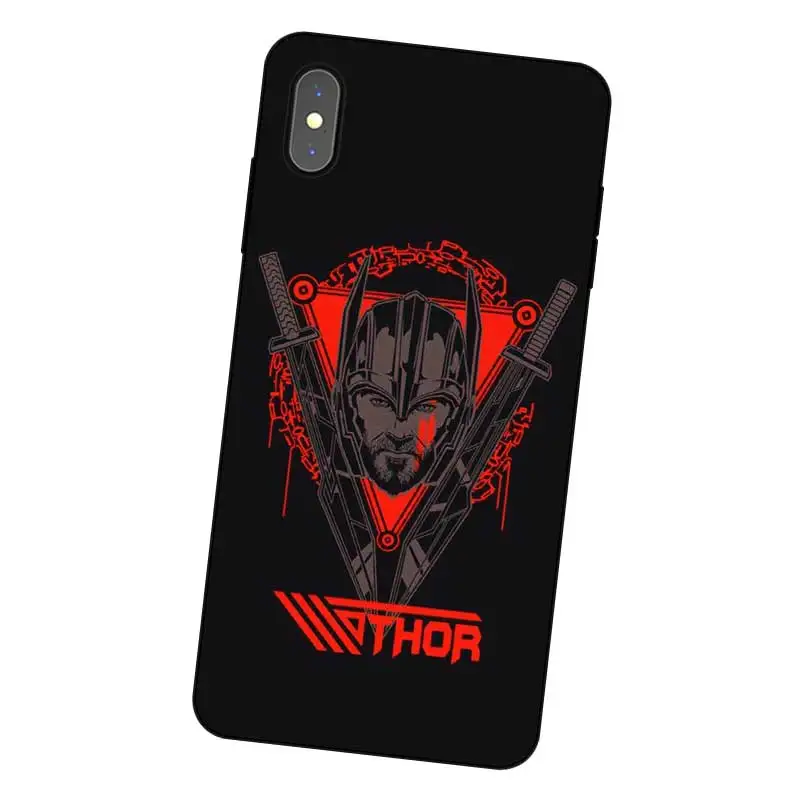 P224 Черный силиконовый чехол Тор Локи для Apple iPhone 11 Pro XR XS Max X 8 7 6 6S Plus 5 5S SE |