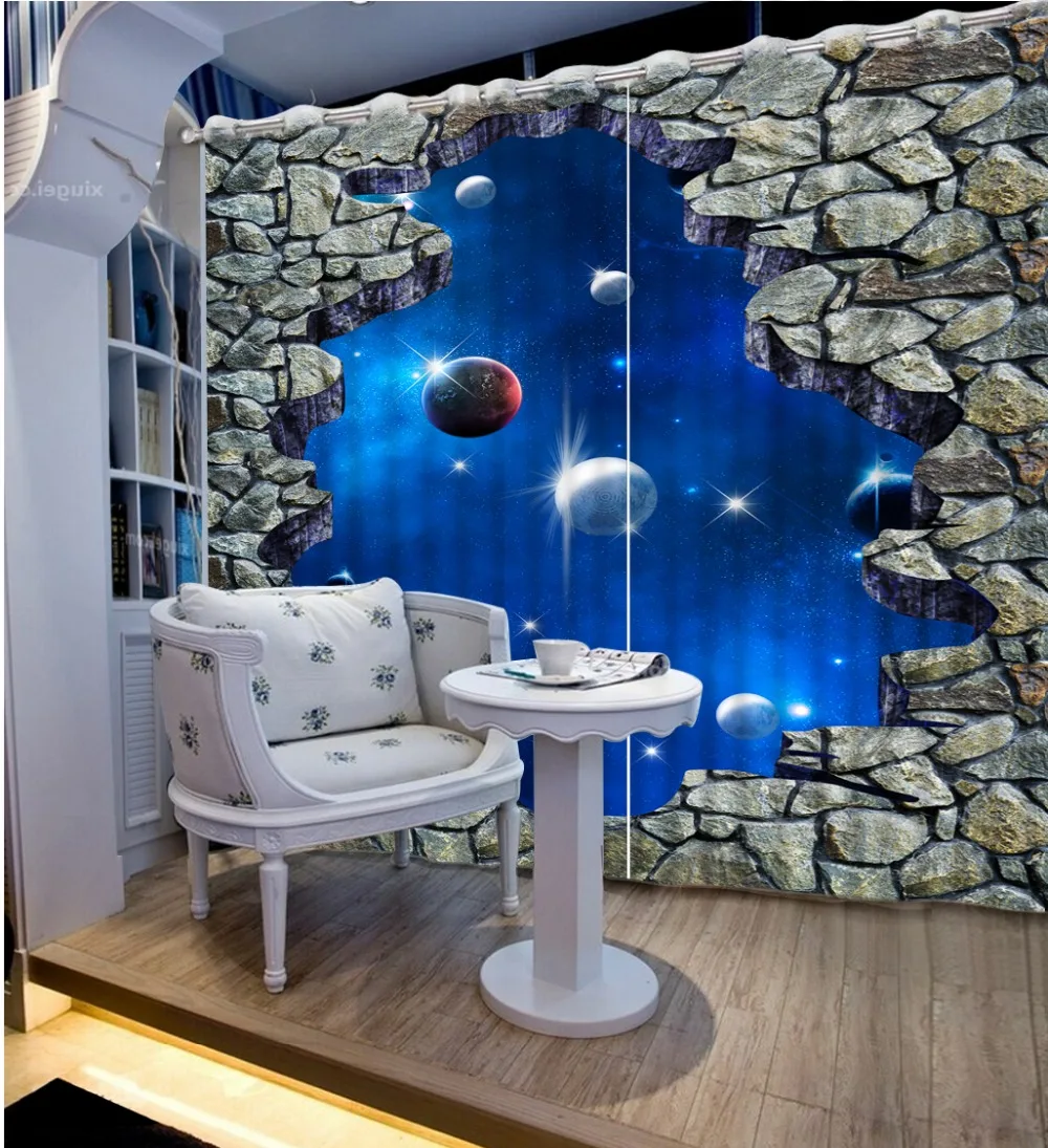 

modern living Europe curtains Window Blackout Luxury 3D Curtains set For Bed room Living room Office Hotel Home Wall Decorative
