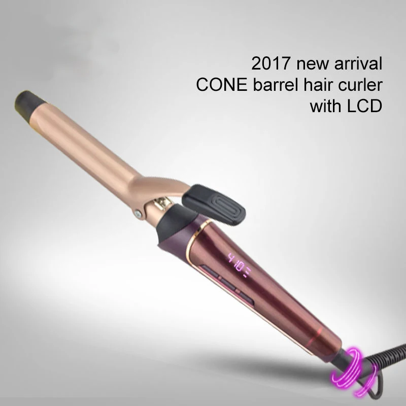 Щипцы для завивки волос профессиональная керамическая плойка с ЖК дисплеем