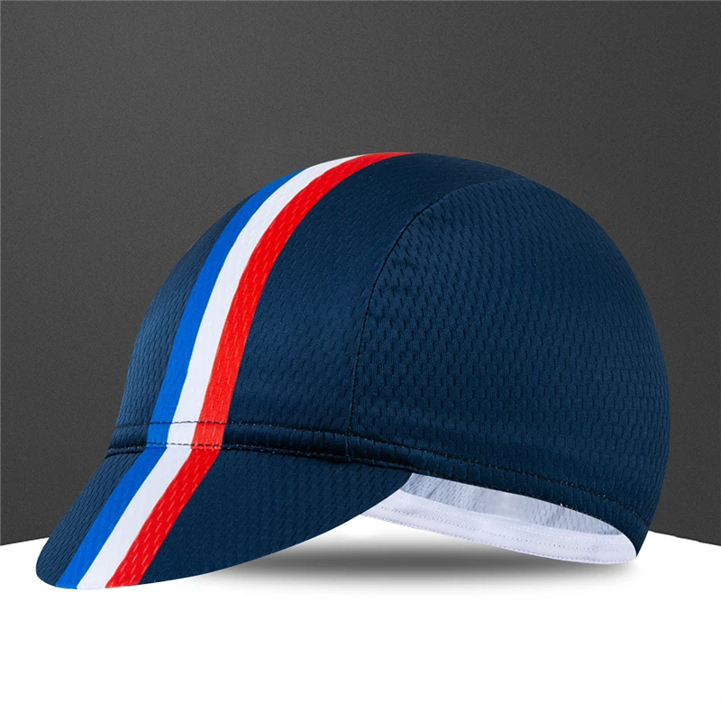 FR-Navy Blue Новинка, велосипедная Кепка, испанский, французский, итальянский флаг, велосипедная Кепка, дышащая, Gorra Ciclismo, быстросохнущая, головные уборы, Спортивная Кепка, s, бандана, для мужчин и женщин - Цвет: FR-Navy Blue