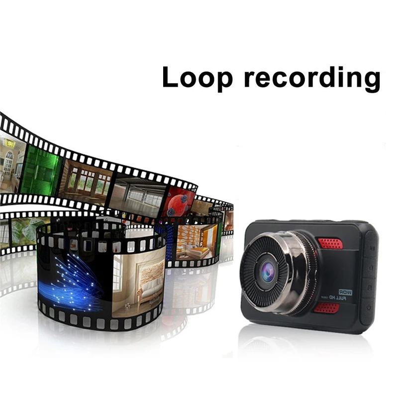 Скрытая 3 &quotМини HD Автомобильная dvr камера 1080P WDR для приборной панели 170 градусов
