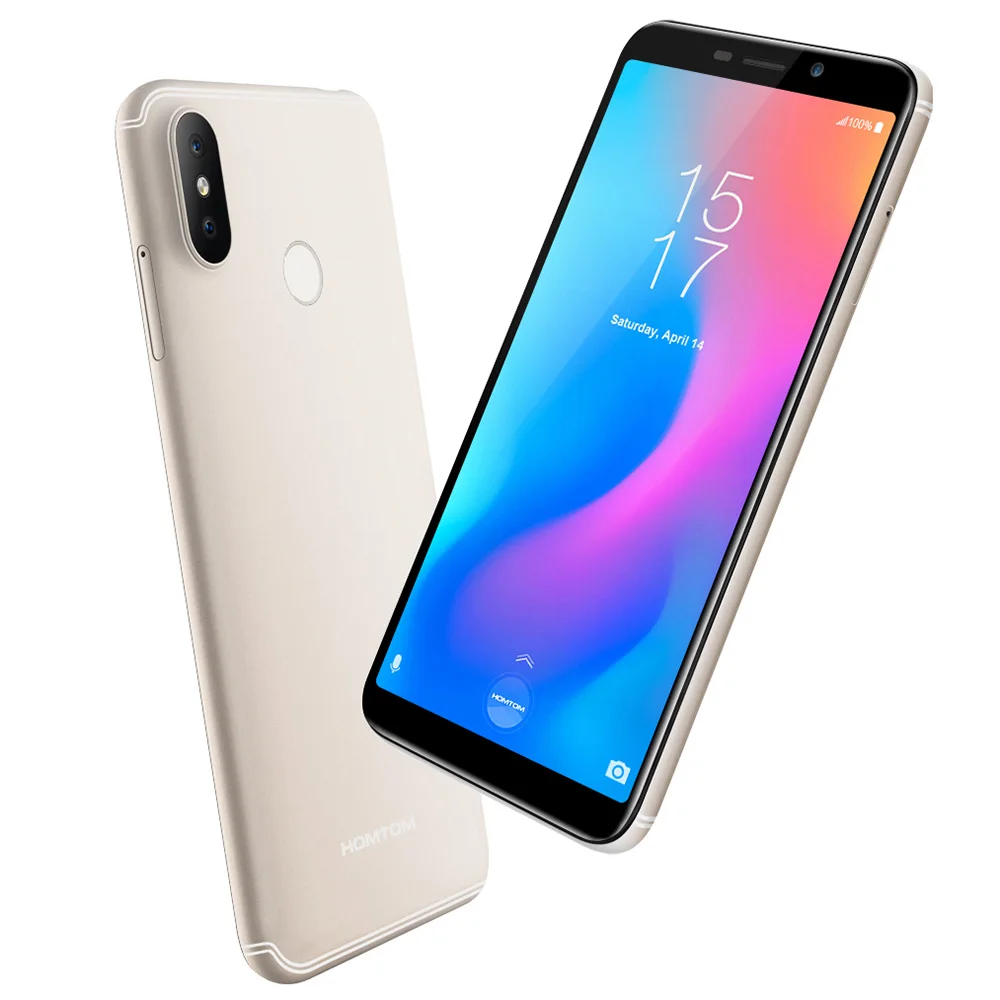 HOMTOM C2 5 &quotAndroid 8 1 2 ГБ + 16 Встроенная память 3000mA Батарея мобильного телефона Face ID