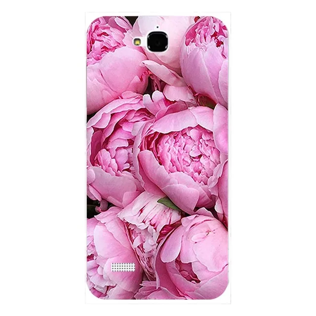 L106 Чехол для huawei Honor 3C Lite/Honor 3C Play/Honor Holly Hol-U19, силиконовый чехол с цветочным принтом, милый чехол для телефона с рисунком в виде животного - Цвет: L106