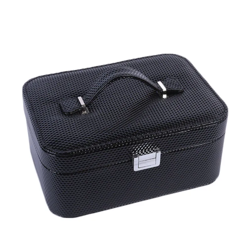 Quickdone 1 шт. модные женские кожаные шкатулка для ювелирных изделий косметички