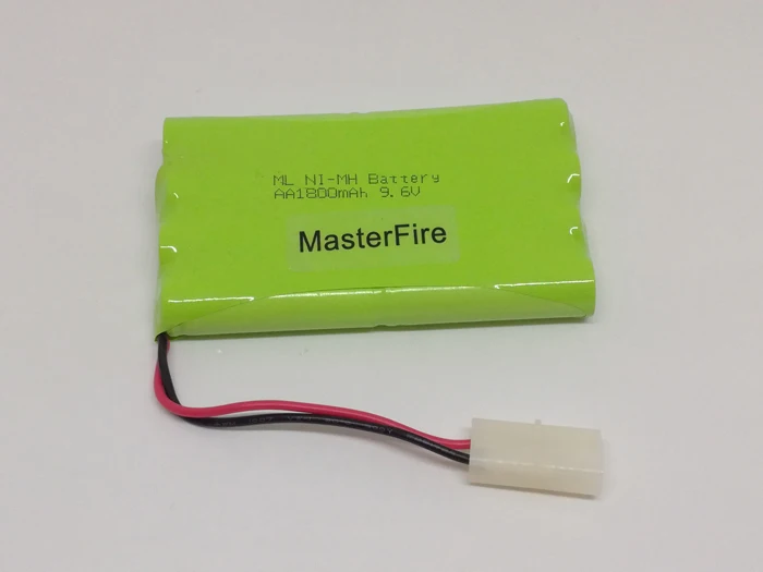 

MasterFire 9PACK/LOT New Original 9.6V 1800mAh 8x AA Ni-MH RC Rechargeable Battery Pack With Plugs For Helicopter Robot Car Toys