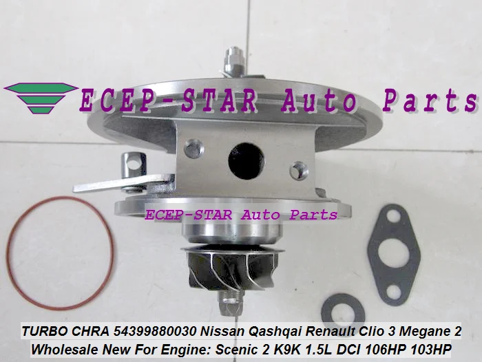 Бесплатная доставка турбокартридж CHRA BV39 54399880030 54399700030 для Renault Modus Clio III Megane II Scenic