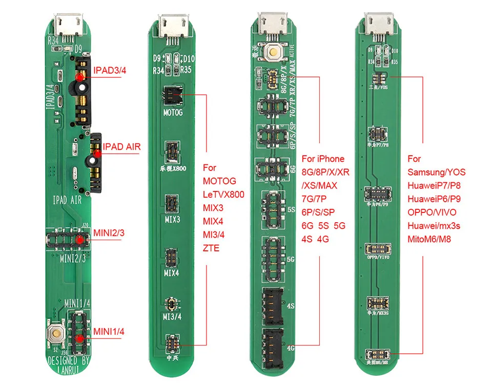 Battery Fast Charging and Activation Board Charger for iPhone iPad Apple Watch for Samsung Android Mobile Phone Repair Tool Kit