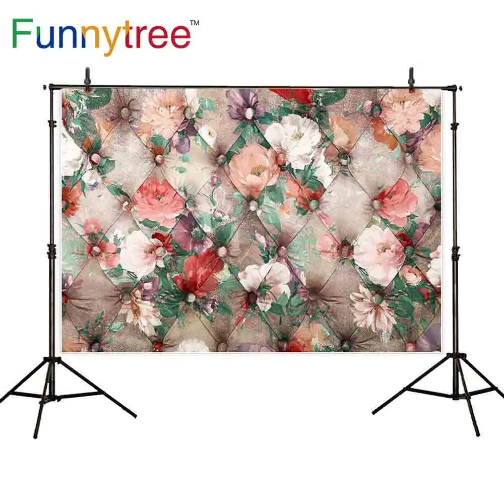 Фон Funnytree для фотосъемки с изголовьем кровати печать акварель пастельный