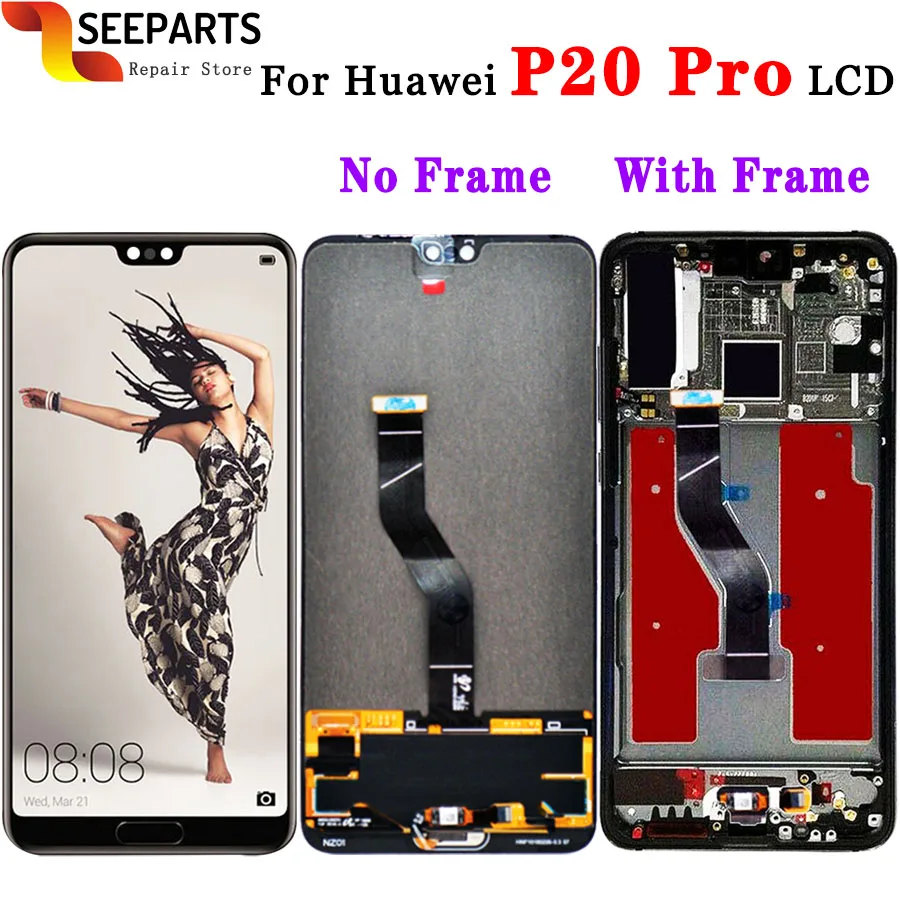 6," для huawei P20 Pro, ЖК-экран, сенсорная панель, дигитайзер, P20 Pro, CLT-AL01, ЖК-дисплей с сенсорным экраном, huawei P20 Plus