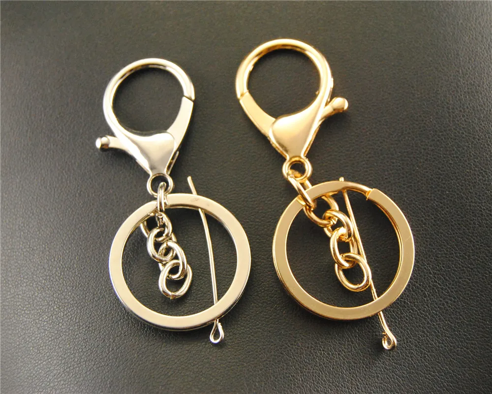 2 шт. подвески кольца для ключей и цепочек серебристого цвета|bangle findings|kc golddiy necklace |