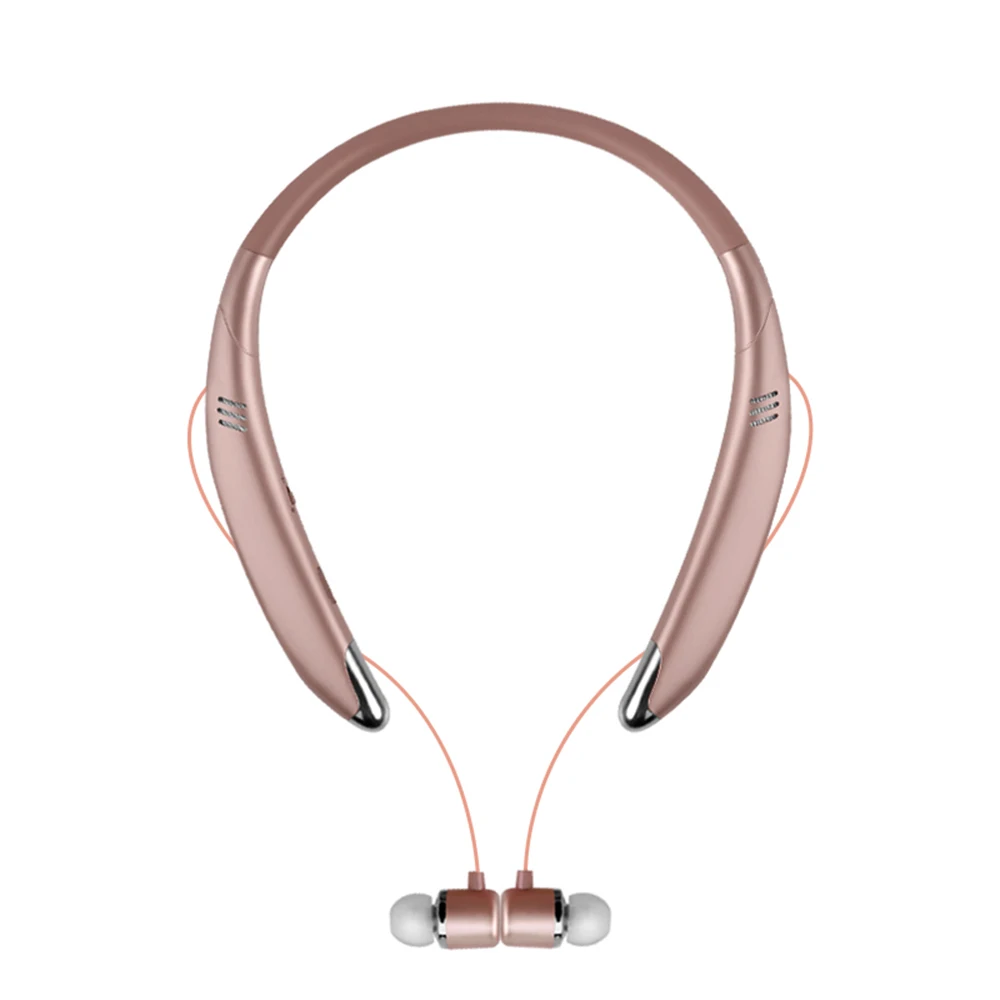 V8 спортивные Bluetooth наушники Встроенный микрофон Беспроводная легкая гарнитура с лентой на шею спортивные наушники с HIFI базовым динамиком