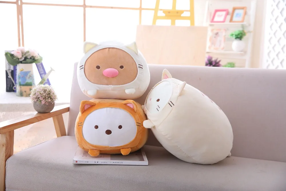 Sumikko gurashi Плюшевые игрушки Мягкие Аниме плюшевые Угловые био подушки детские игрушки подарок на день рождения для детей