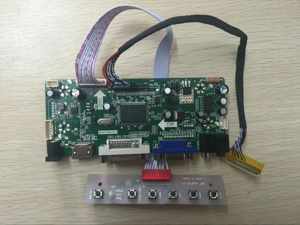 Latumab комплект для LTN156AT24-T01 HDMI+ DVI+ VGA ЖК светодиодный LVDS плата контроллера драйвер