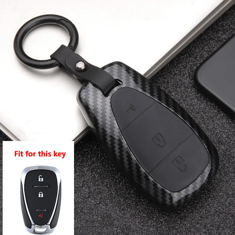 Высококачественный матовый автомобильный чехол из углеродного волокна для chevrolet cruze spark camaro Volt Bolt Trax Malibu Auto Key Shell