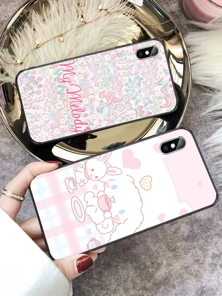 Силиконовый чехол My Melody Coque для iPhone 5 5S 6 6S Plus 7 8 11 Pro X XS Max XR|Бамперы| |