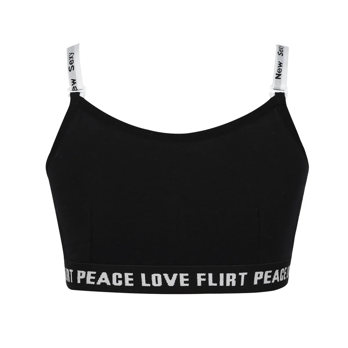 Puberty Growing Young Girls Soft Cotton Adjustable Shoulder Straps Training Tanks Underwear Sport Camisoles with Removable Pads | Детская