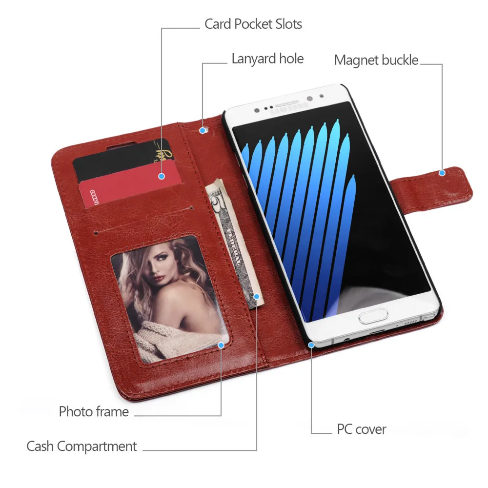 LANCASE для Samsung Note 4 чехол из искусственной кожи и жесткого поликарбоната чехлы