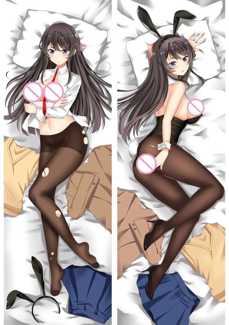 Чехол с декоративной подушкой Senpai Dakimakura для девочки-кролика из аниме Rascal Not Dream of