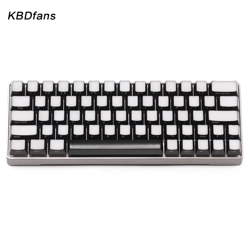 Передняя/боковая печатная подсветка Keycaps gk 64 раскладка tranlucidus abs Keycaps|Клавиатуры| |