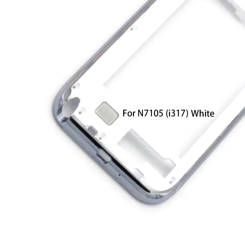 For N7105 White RUIHUITE средний корпус для samsung Galaxy Note 2 N7100 N7105 средняя рамка задняя рамка Ремонт Запасные части - Цвет: For N7105 White