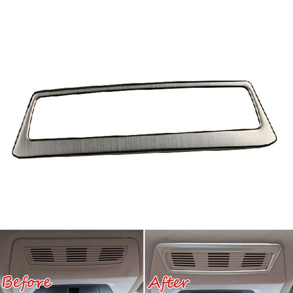 

BBQ @ FUKA Авто крыша вентиляционное отверстие Панель рамка Крышка отделка из нержавеющей стали для BMW 5 серии 2014