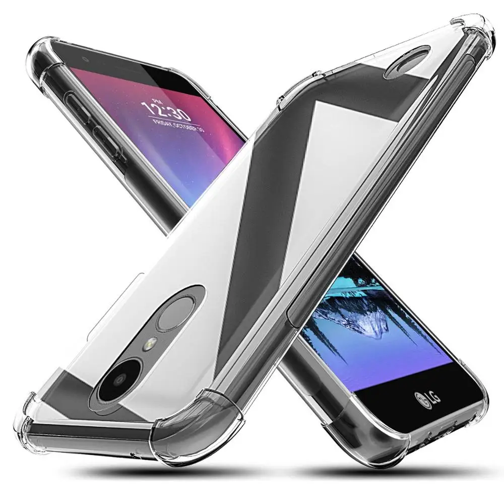 Ударопрочный Противоскользящий ТПУ гелевый мягкий чехол для LG LV3/Aristo/V3/MS210/K8