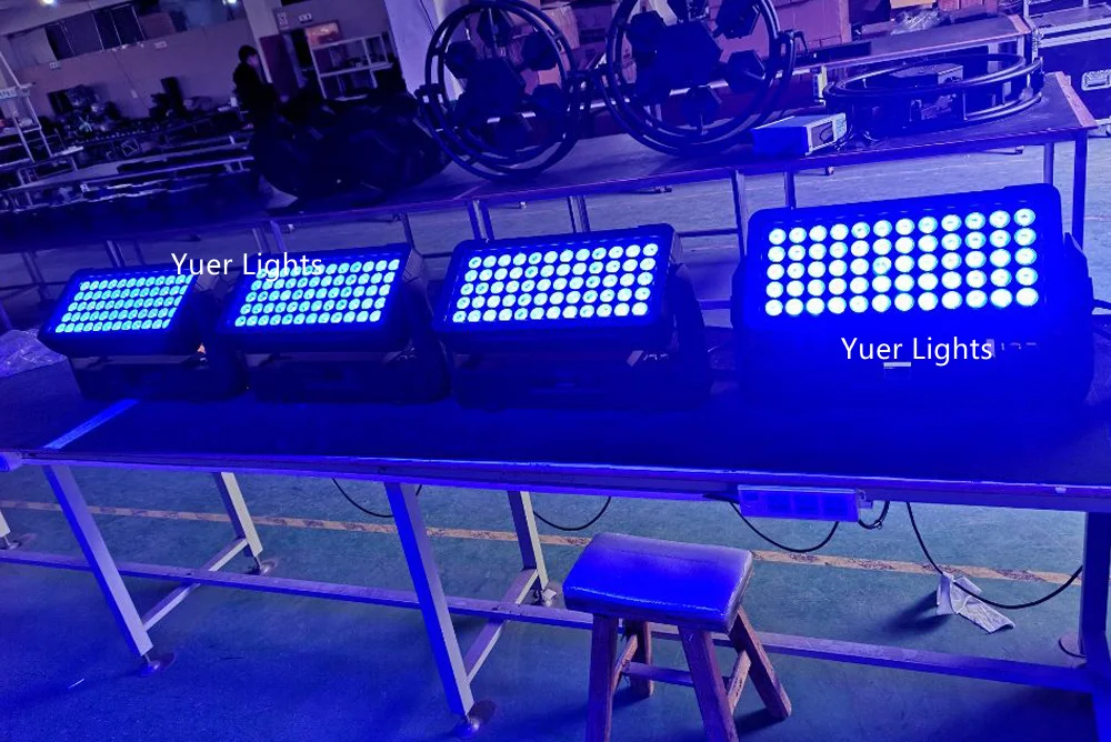 60X12 Вт RGBW 4в1 светодиодный настенный светильник IP65 600 Вт наружные Настенные светильники DMX Прожекторы Dj Бар вечерние световые шоу-эффект