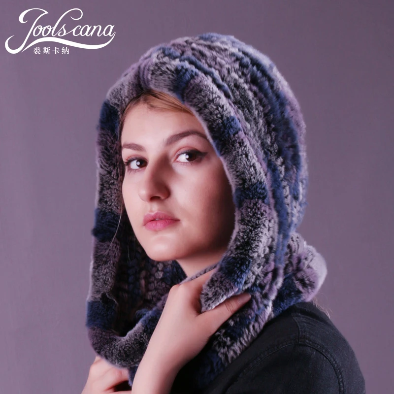 Натуральный мех шляпа Шапка женская осень зима Женский шарф теплая шапка шлем