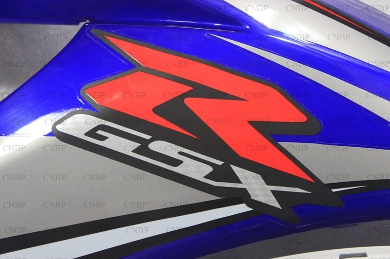 GSXR 600 2008 2010 K8 Пластиковые обтекатели GSX R 08 09 обтекатель для мотоцикла R750 сине белый