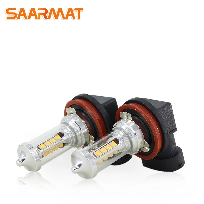 2 * Светодиодная лампа H11 H8 Canbus без ошибок с 16 острыми чипами противотуманная фара